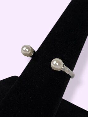 RJG "Floating" Faux Pearl Illusion Ring